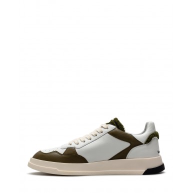 Scarpe Uomo Sneakers GHOUD TWLM BS27 White Olive Bianche