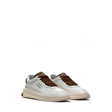 Scarpe Donna Sneakers GHOUD TWLW CS14 White Brown Bianche