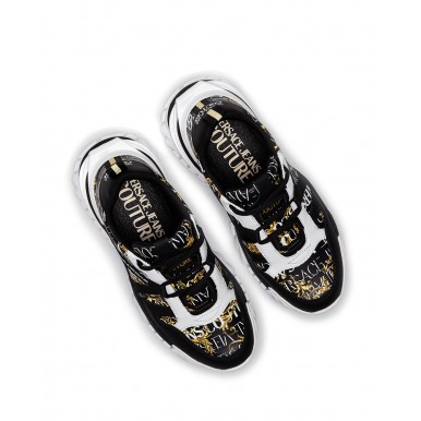 Scarpe Uomo Sneakers VERSACE JEANS COUTURE 73YA3SI2 ZS481 G89 Logo Nere