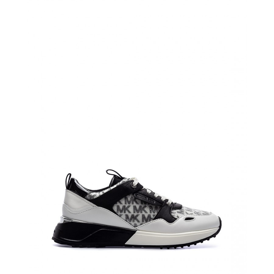 Scarpe Donna Sneakers MICHAEL KORS Theo 43R3THFS4Y Opt White Black Bianche
