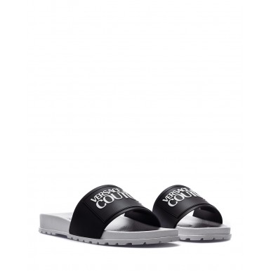 Women's Sandals Slippers VERSACE JEANS COUTURE E0VWASQ2 71353 899 Fabric  Black