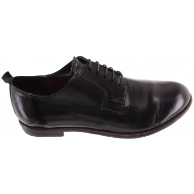 Men's Elegant Shoes MOMA 2AS034-MU Murano Nero Leather Black