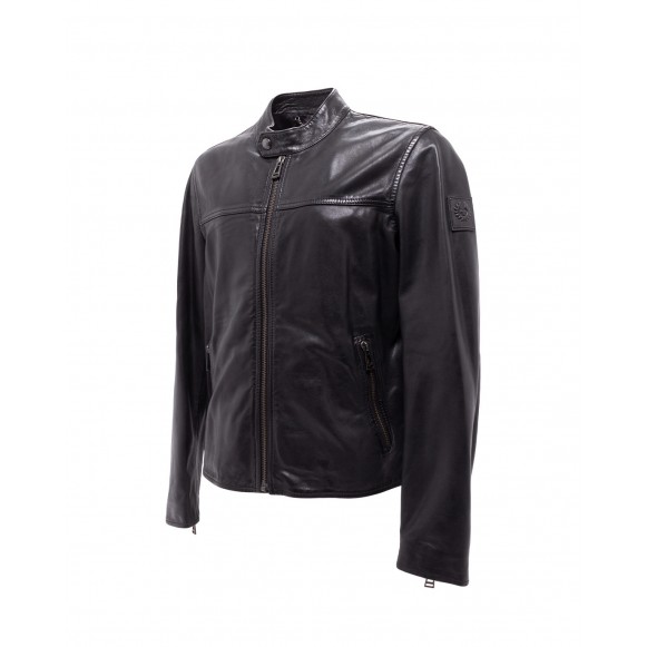 Men's jacket belstaff pelham 71020875 black leather