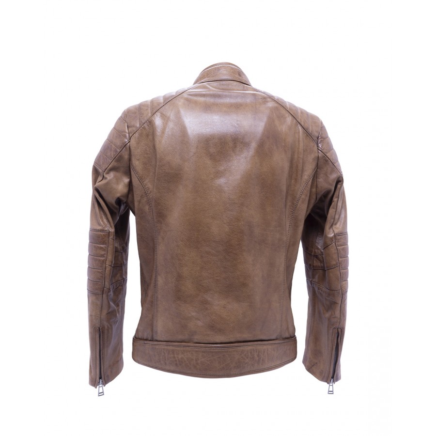 Men's Jackets BELSTAFF Weybridge 71020874 Burnished Gold Leather Brown
