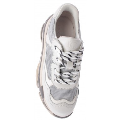 Women's Sneakers LA CARRIE 601 506 10 P045A MUW Leather Fabric White