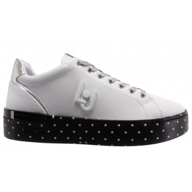 Sneakers Femmes LIU JO Milano Silvia 01 Synthétique Blanc Argent
