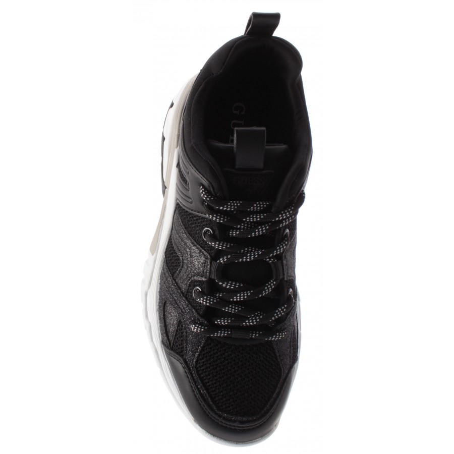 Sneakers Donna GUESS FL5RLIELE12 Black Pelle Sintetica Nera