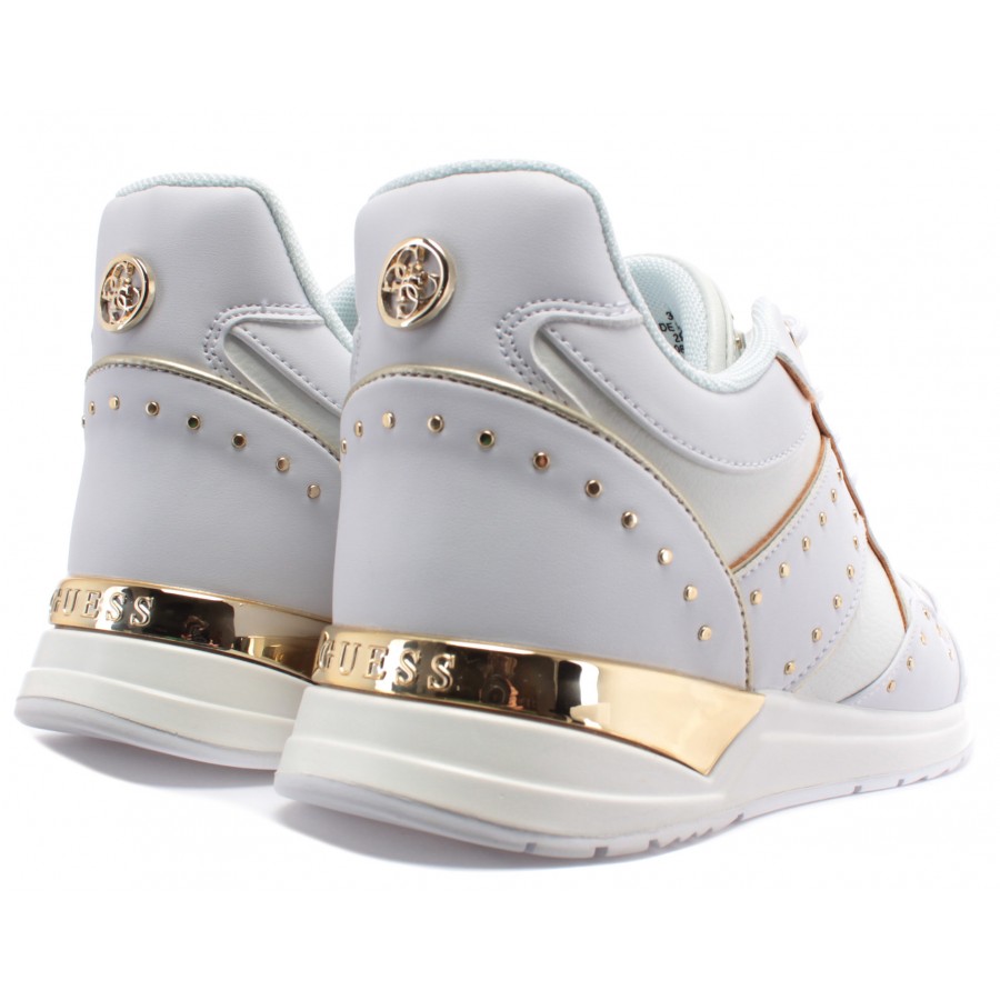 Women's Sneakers GUESS FL5REJELE12 White Gold 