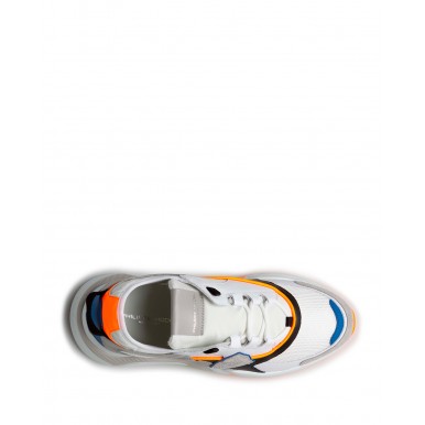 Men's Sneakers PHILIPPE MODEL Paris Ezlu WF03 Neon Blanc Leather White