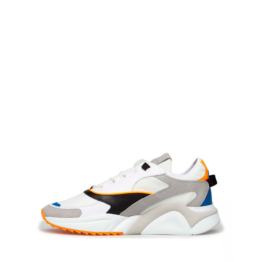 Sneakers Uomo PHILIPPE MODEL Paris Ezlu WF03 Neon Blanc Pelle Bianca