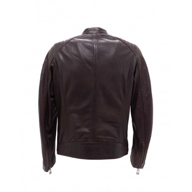 Men's Jackets BELSTAFF 71020817 V Racer 20 Black Brown Leather