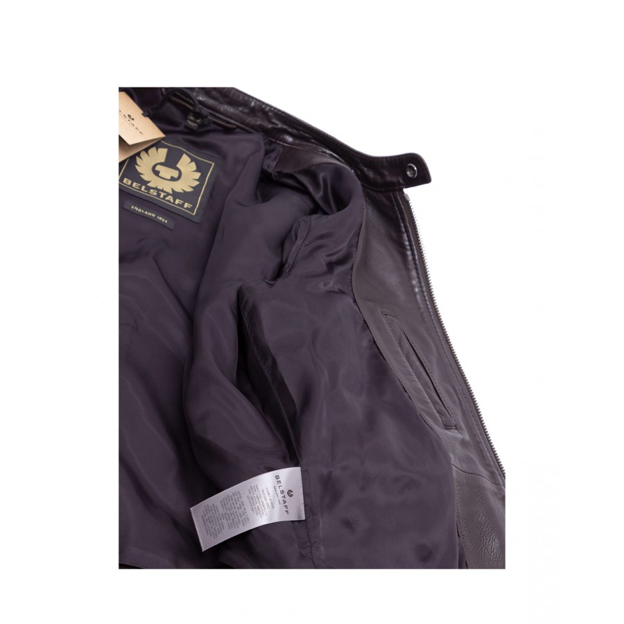 Men's Jackets BELSTAFF 71020817 V Racer 20 Black Brown Leather